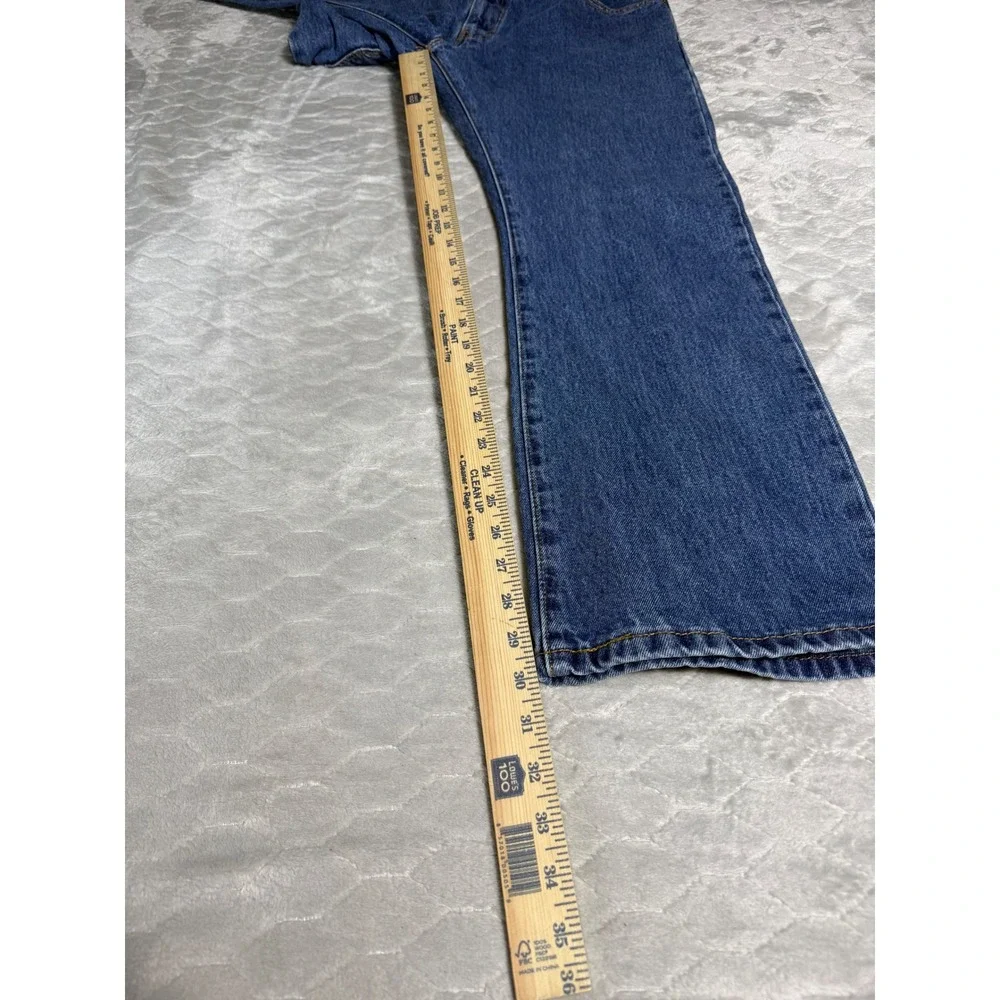 Levis 517 Slim Bootcut Jeans Men 36x30 Medium Wash Blue Denim Streetwear Western